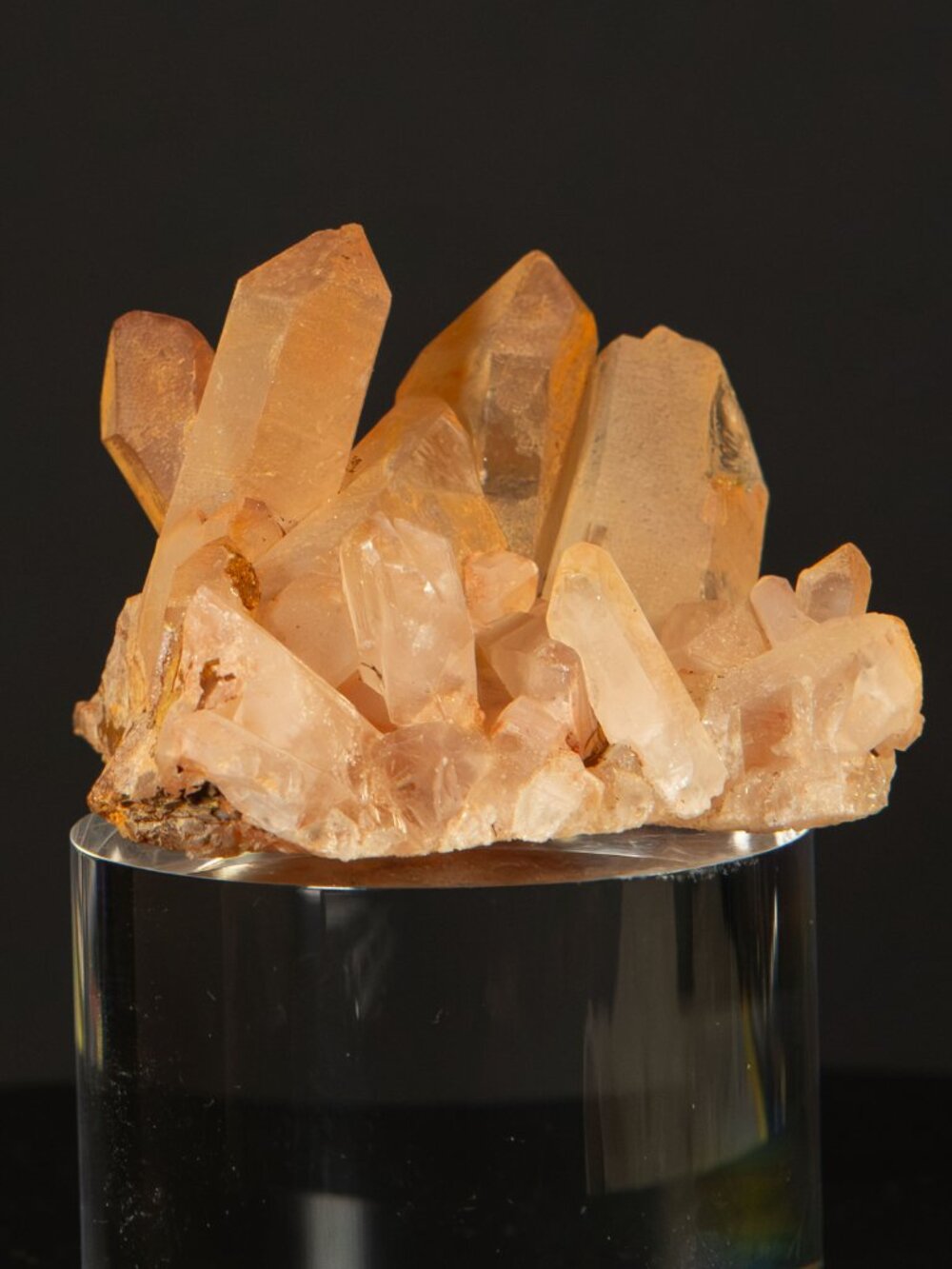 Raw Tangerine Quartz Crystal Cluster ~1.5x2" Natural Orange Mineral Specimen - Picture 6 of 9